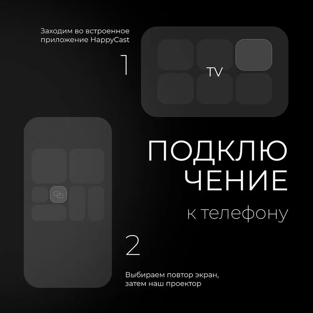 Проектор для фильмов PLAY 6 на Android 4K